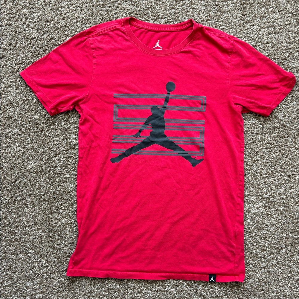 Jordan Men’s Jumpman 23 T Shirt Red- Size Small